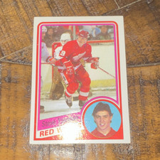 Topps 1983-84 Steve Yzerman Rookie Detroit Red Wings Hockey Card #49. rookie card picture