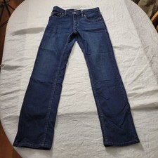 Levi's 511 Slim Jeans Youth Boys 16R 28 x 30 red tab dark wash casual stretch