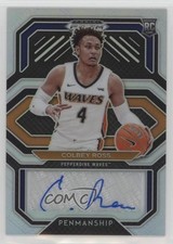 2021-22 Panini Prizm Draft Picks College Penmanship Silver Colbey Ross Auto 3hd