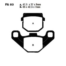 Bremsbeläge Vorderrad für Zuendapp ZXE 125 ie Enduro CBS Baujahr 2018-2021 - Neu