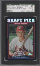 2005 Chrome Update & Highlights Black Refractor 184/250 Colby Rasmus SGC 88 m5x