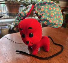 Vintage R. Dakin Mouse Dream Pets Red Pink Green, Japan Original Tag EXCELLENT 