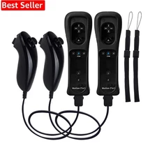 Motion Plus Wii Remote Controller & Nunchuck for Nintendo Wii & Wii U Console
