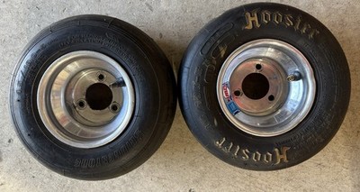 2 Go Kart Racing Aluminum Wheels BRIDGESTONE 4.50/10.0-5  Tires Cart Drift