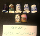 JUNK DRAW  Thimbles    JAPAN        Lot of  7     Porcelain   JAPAN — photo 1