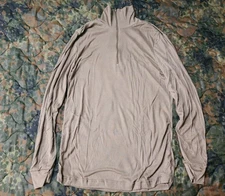 Military Issued Brown LWCWUS Polyester Undershirt-NEW Medium