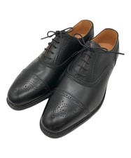 SCOTCH GRAIN semi-brogue shoes/ black/ size: 25.5cm