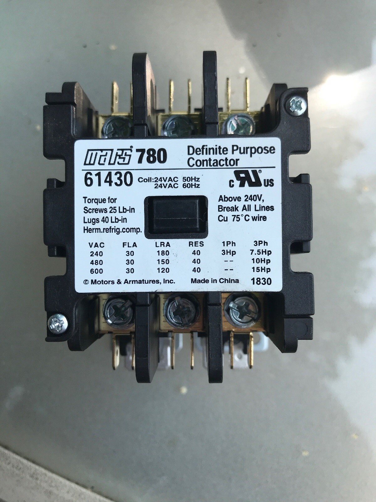 42BF35AJ SIEMENS FURNAS 3POLE 40A 120//240 CONTACTOR