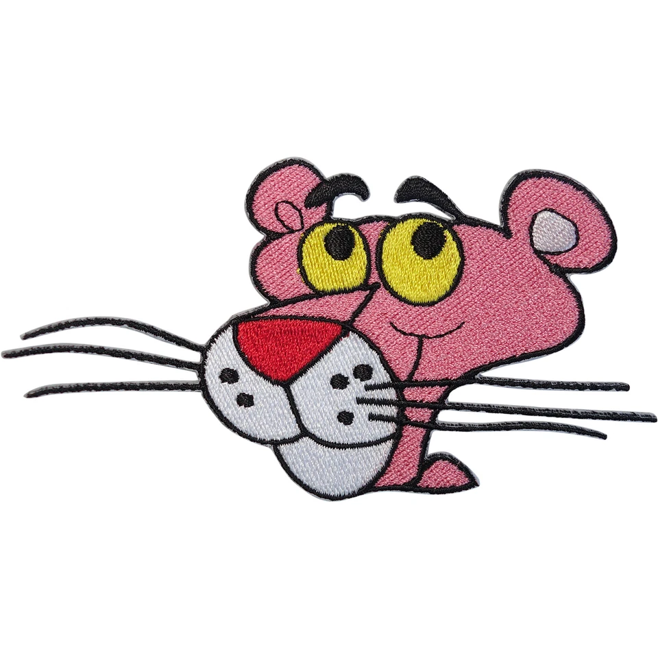 The Pink Panther Patch Embroidered Badge Iron Sew On Clothes Bag T Shirt Jeans