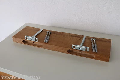 Wandboard Eiche Wild Massiv Holz Board Regal Steckboard Regalbrett Baumkante !!! - Bild 1 von 4