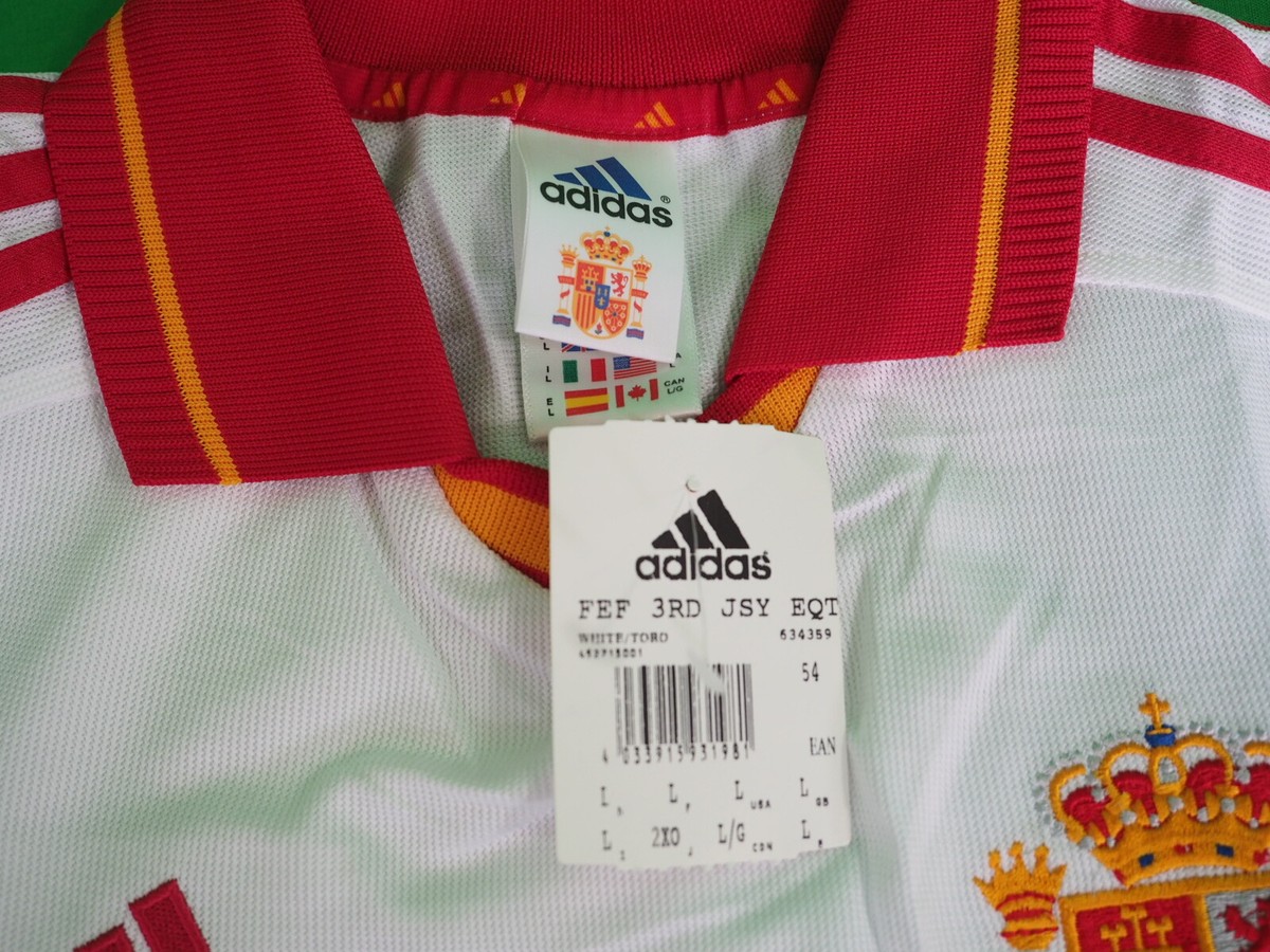 adidas スペイン代表 2000年 サード長袖シャツ Lサイズ 未使用品 VTG SPAIN NATIONAL TEAM 2000/2002 AWAY FOOTBALL SHIRT