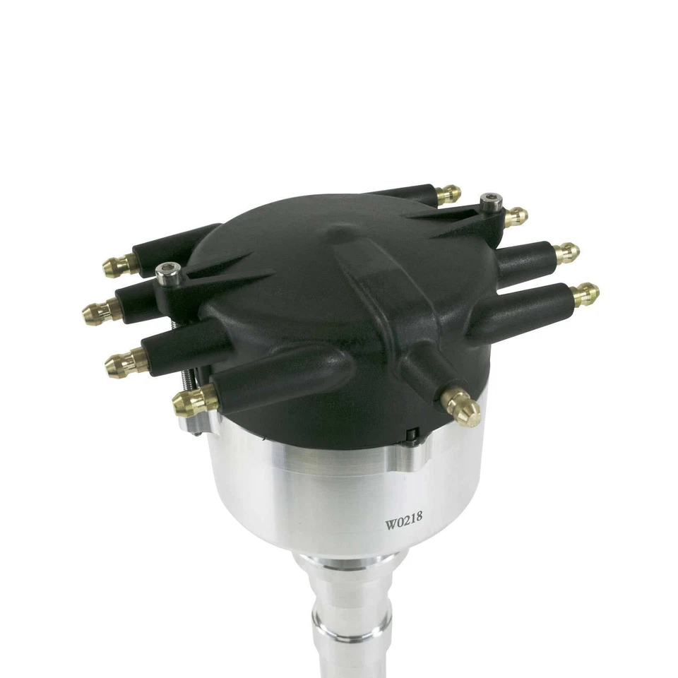 Tapa de cangrejo distribuidora de billetes Pro serie Pro de bajo perfil negra para Chevy SB BB V8 Foto 3 de 3