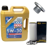 MotoröL Set 5W-30 5 Liter + ÖLfilter SH 4041 L + Schraube FüR BMW 3Er X3 330 E46
