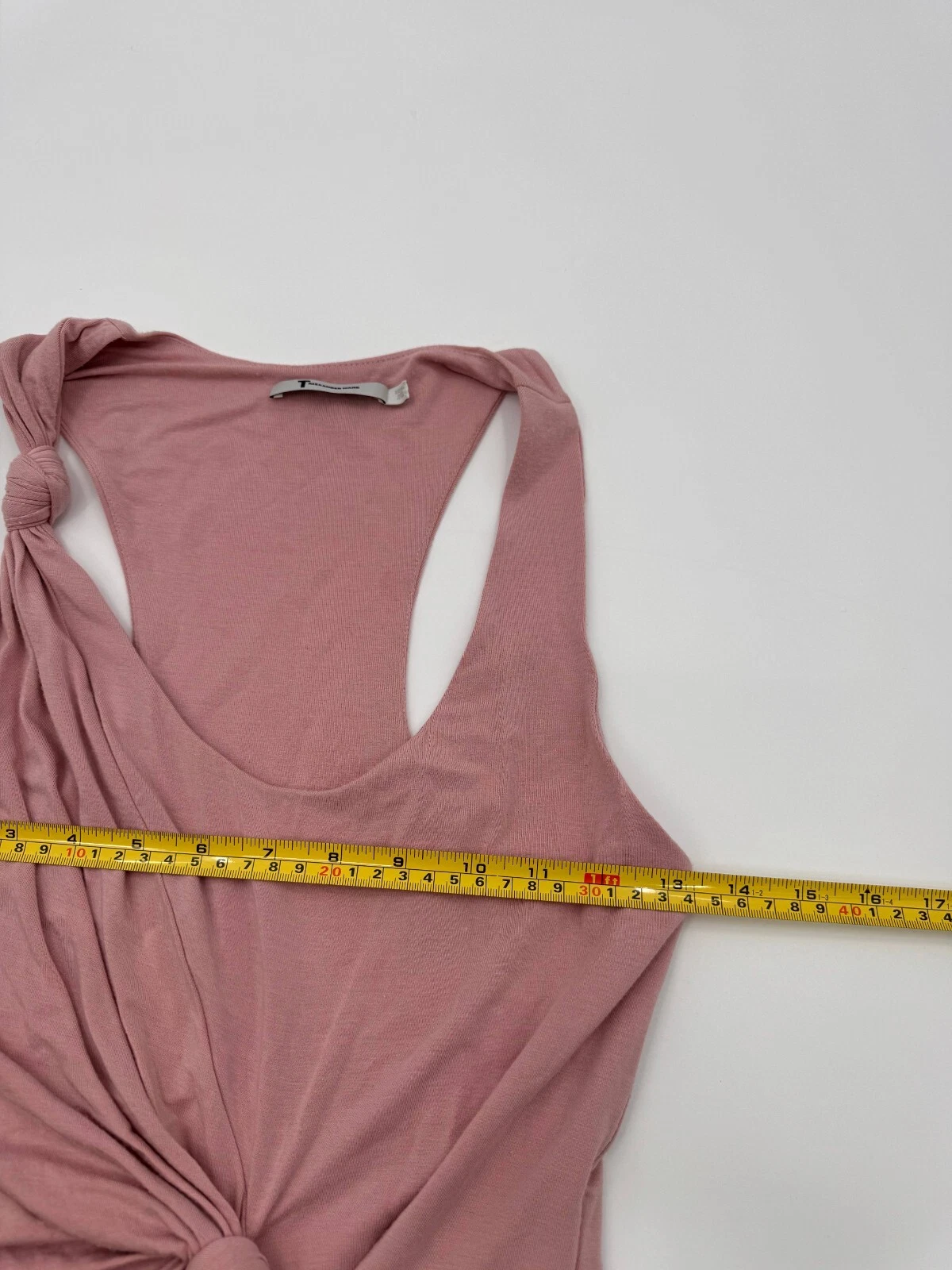 ALEXANDER WANG Alexander T Wang maglia bodycon abito tubino donna piccolo rosa aderente designer