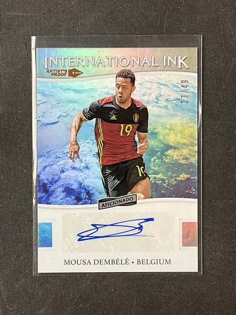 2016-17 Aficionado #II-MDE Mousa Dembele Belgium Artist's Proof Bronze AUTO /49