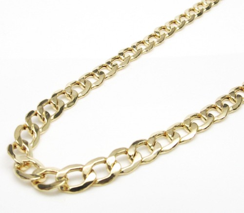 10K Hollow Gold Cuban Chain 22 Inches 