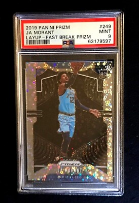 JA MORANT 2019 PANINI PRIZM #249 VARIATION FAST BREAK ROOKIE RC 