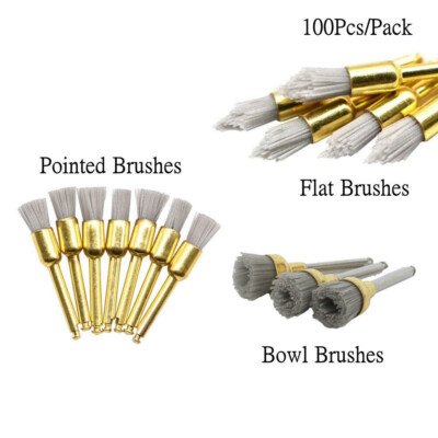 Dental Kerr Occlubrush Style Finishing Polishing Polisher Prophy Alumina Brushes
