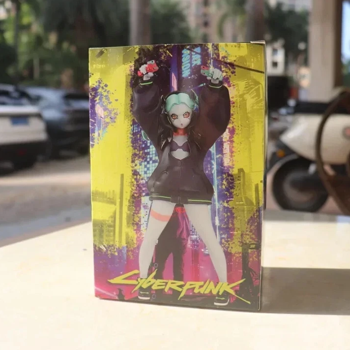 Cyberpunk Edgerunners Rebecca Figure – 17cm With Gun Accessory – Anime Collectible