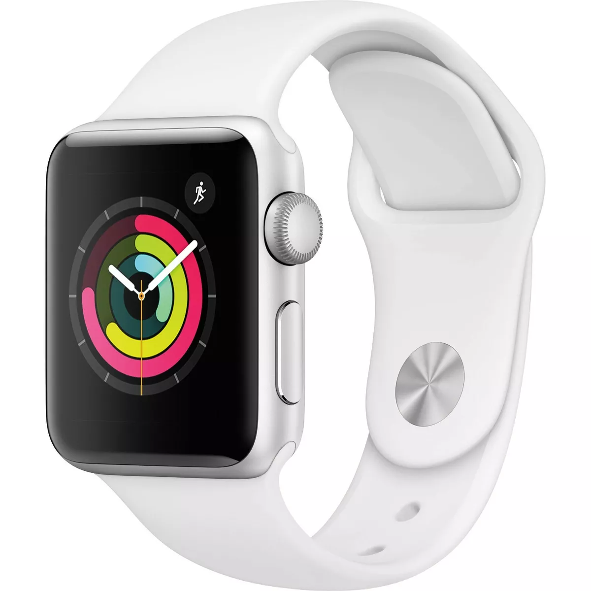 Brand New Apple Watch Series 3 GPS 38mm Silver White w 1yr