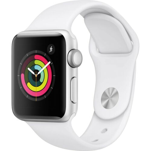 Apple Watch Series 3 GPS 38 mm argent blanc avec 1 an de garantie iwatch 3ème flambant neuf i - Photo 1 sur 14