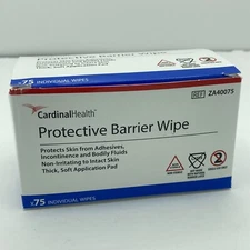 Cardinal Health Skin-Prep Protective Barrier Wipe 1-1/4" x 3" (75/Box) ZA40075
