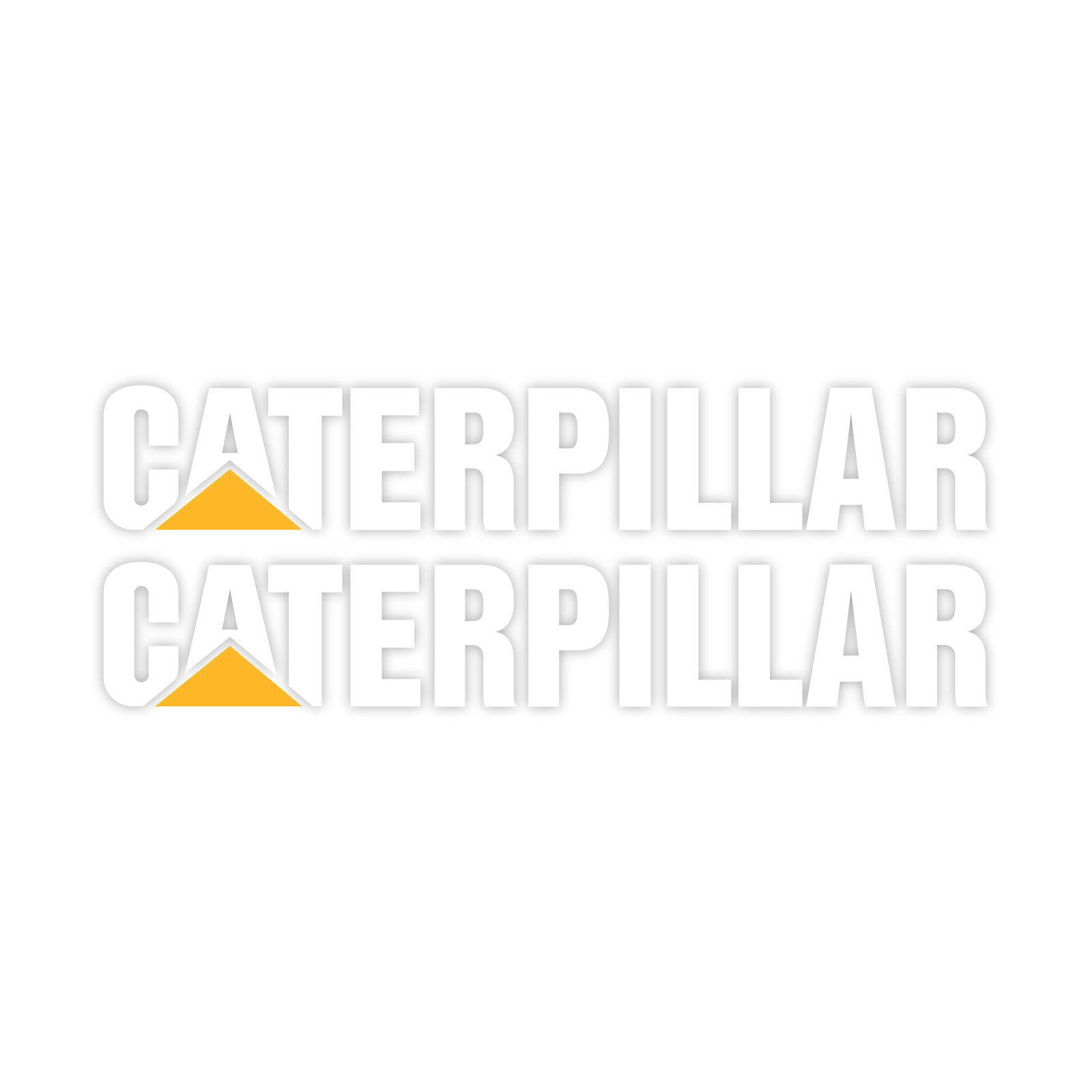 CATERPILLAR Premium Vinyl Decal 18" wide 2-Pack for Car, Truck & Heavy Equipment
