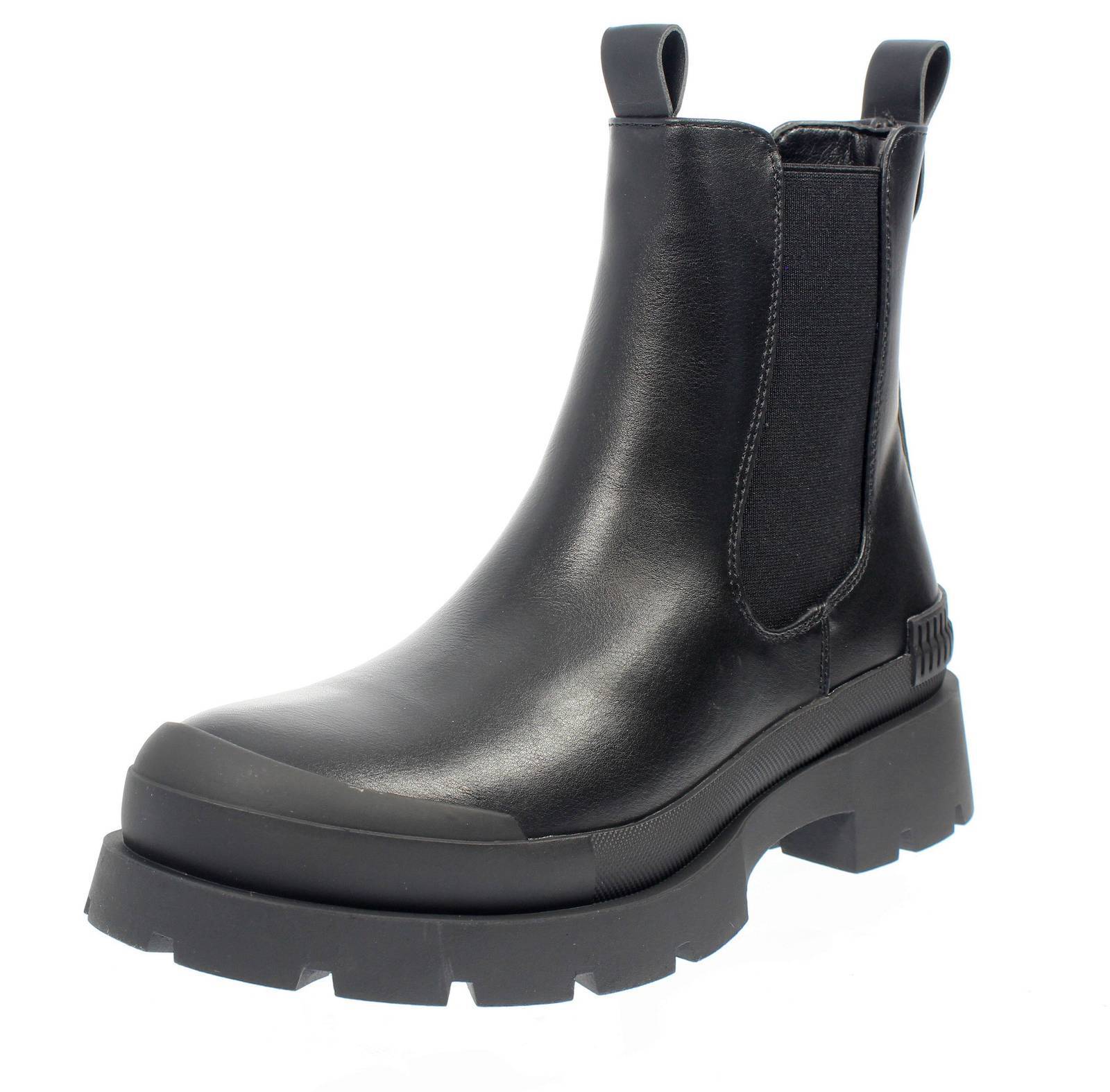 Обувь Xti Stivaletto Con Tacco Largo E Cerniera Nero - Taglia 39 [25,6 см]