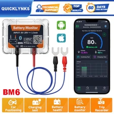QUICKLYNKS BM6 Car Health Cranking Charging Analyzer 12V Battery Monitor Tester