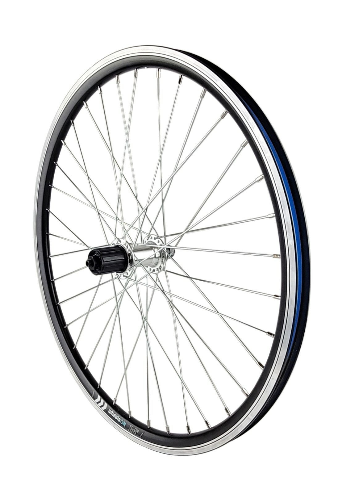 black bicycle rims