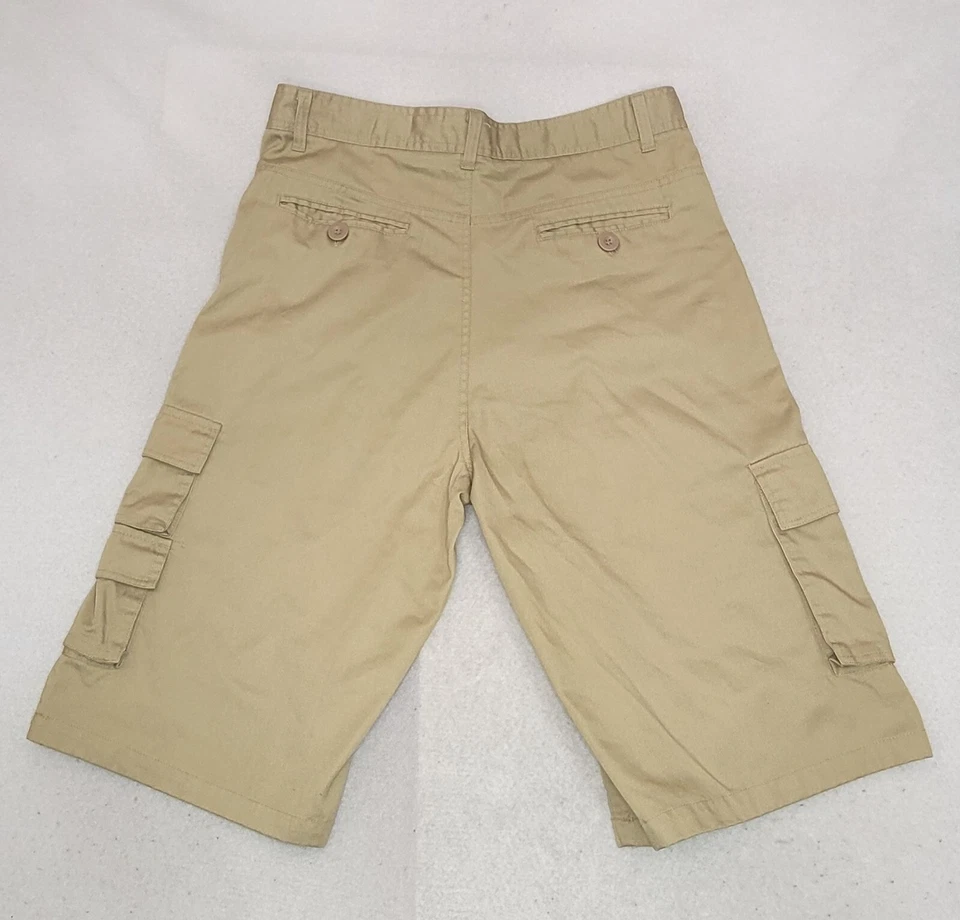 Pantalones Cortos de Carga Old Skool Para Hombres 34 Beige Caqui Patinador Sueltos Y2K Aire Libre Elastizados Foto 2 de 4