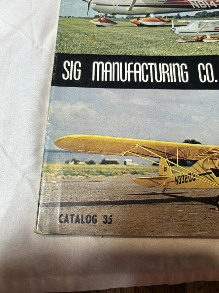 Sig Manufacturing Co  Catalog 35 Vintage Gas Plane Kits, Parts, Tools, Engines - Image 2 of 4