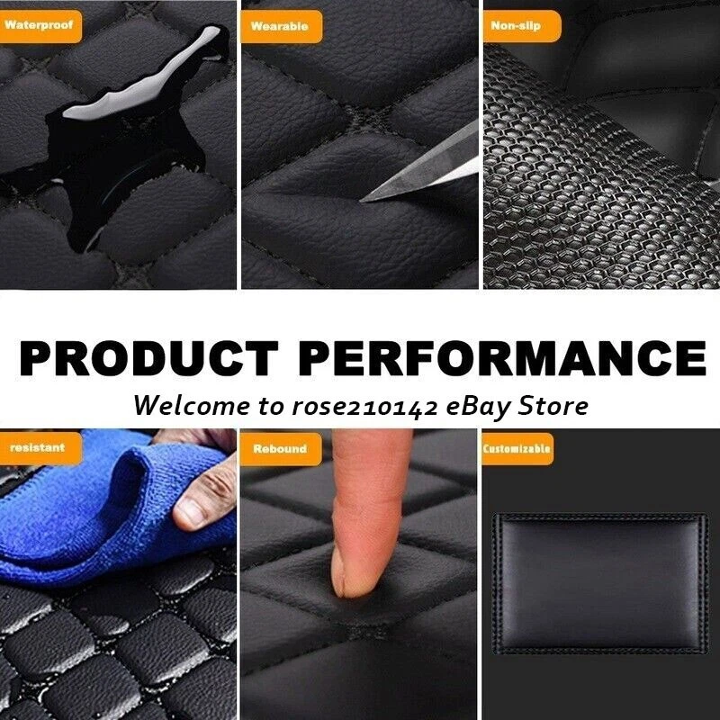 For Hyundai Car Floor Mats Custom Auto Carpets Waterproof Front and Rear Liners - Изображение 4 из 4