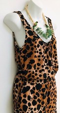 Vintage 90  s Slouchy LEOPARD JUMPSUIT S / M As-Is
