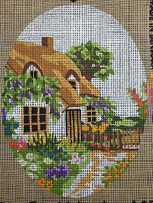 ROYAL Design Needlepoint Cotton Canvas Cottage House Home A261 Denmark Garden