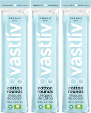 Organic Cotton Rounds 300 Count Makeup Remover Pads, Hypoallergenic, Lint-Free