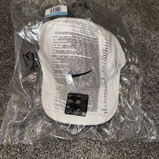 Nike Dri-FIT Club Unstructured Featherlight Cap White Sz M/L FB5682-100 30 NEW