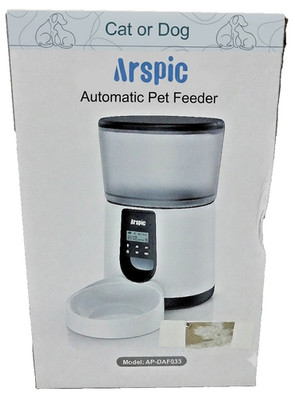 Automatic Pet Feeder Timed Dog Cat Dry Food Dispenser Programmable AP-DAF033