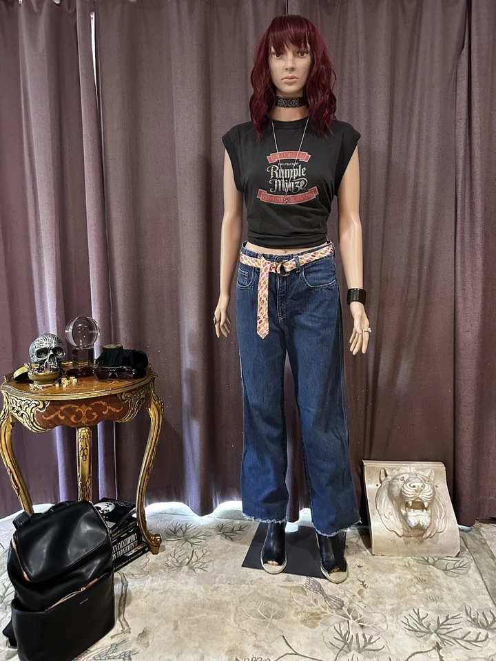 Jeans vintage Stüssy Sista Carpenter años 90 dobladillo crudo hechos en Australia Foto 4 de 4