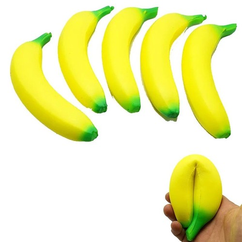 🍌1pc Jumbo Banana Squishy Toy Slow Rising Super Soft Stress Relief Fidget USA - Picture 2 of 7