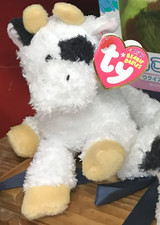 TY Beanie Baby CORNSTALK the Cow Stuffed Animal Toy (6in)