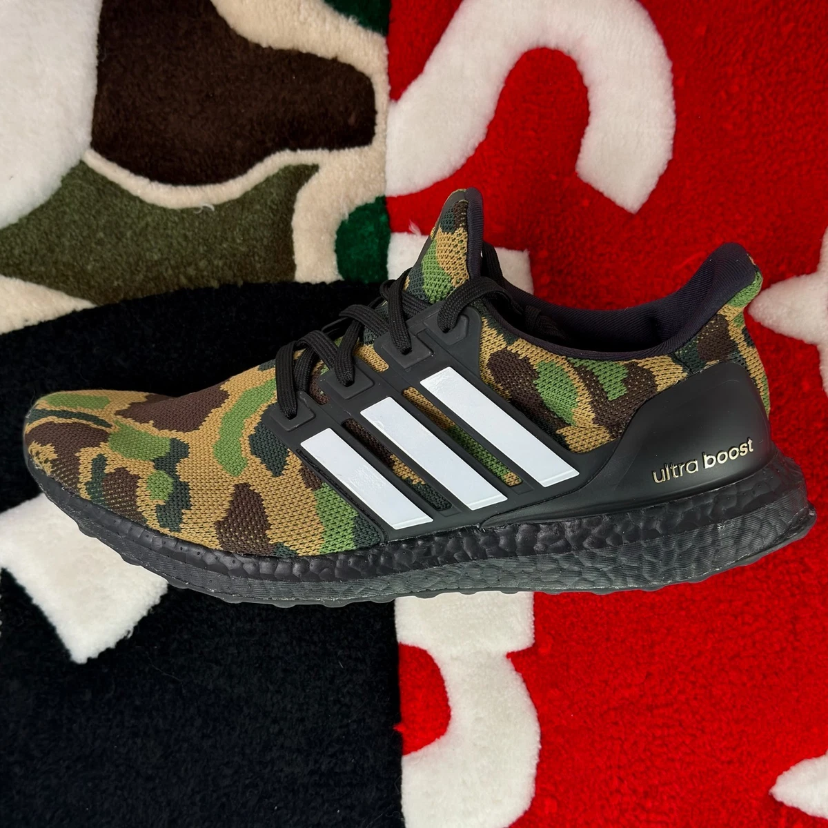 Mens Adidas‎ Ultraboost 4.0 J Multicolor Athletic Running Sneakers Size 7 M GUC Adidas UltraBoost 4.0 Womens Size 8 US Multi-Color Running  main image 3