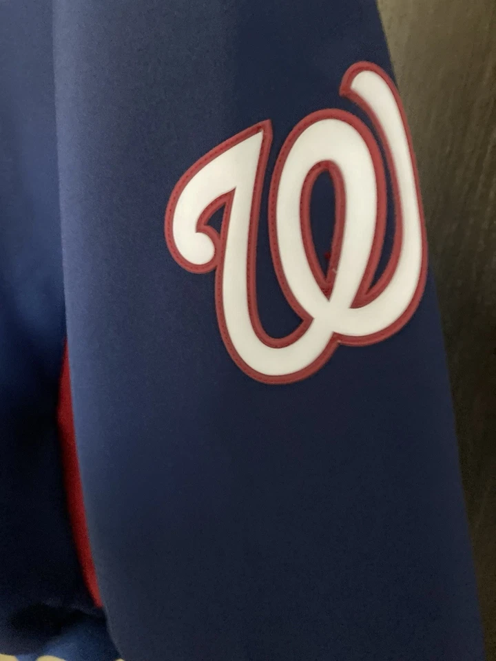 Abrigo Chaqueta Majestic 4XL de los Nacionales de Washington Excelente Estado Sin Defectos MLB Cálido Foto 2 de 4