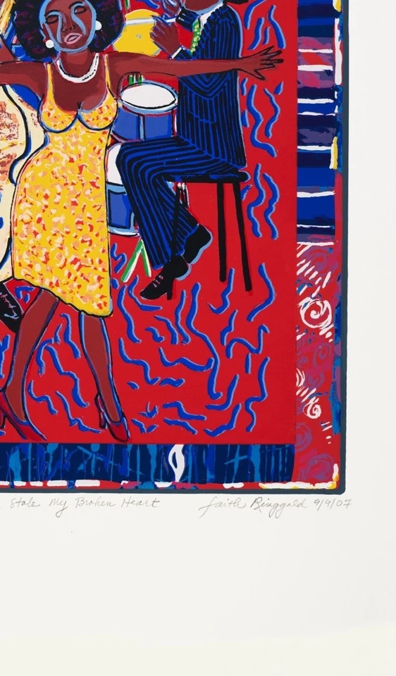 Faith Ringgold: Somebody Stole My Broken Heart, Archival Quality Fine Art Print. - Image 4 of 4