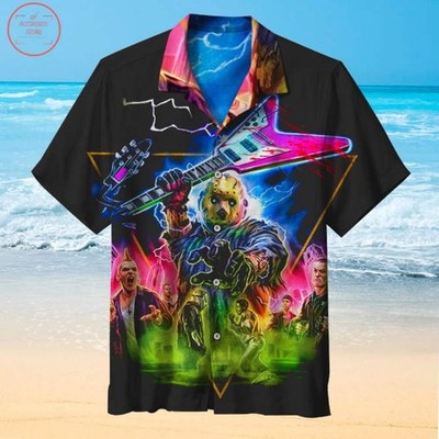 Halloween Rock And Roll Hawaiian Shirt Summer Aloha