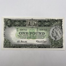 1961 £1 One Pound Banknote - EF - Coombs / Wilson Reserve Bank (R34a)