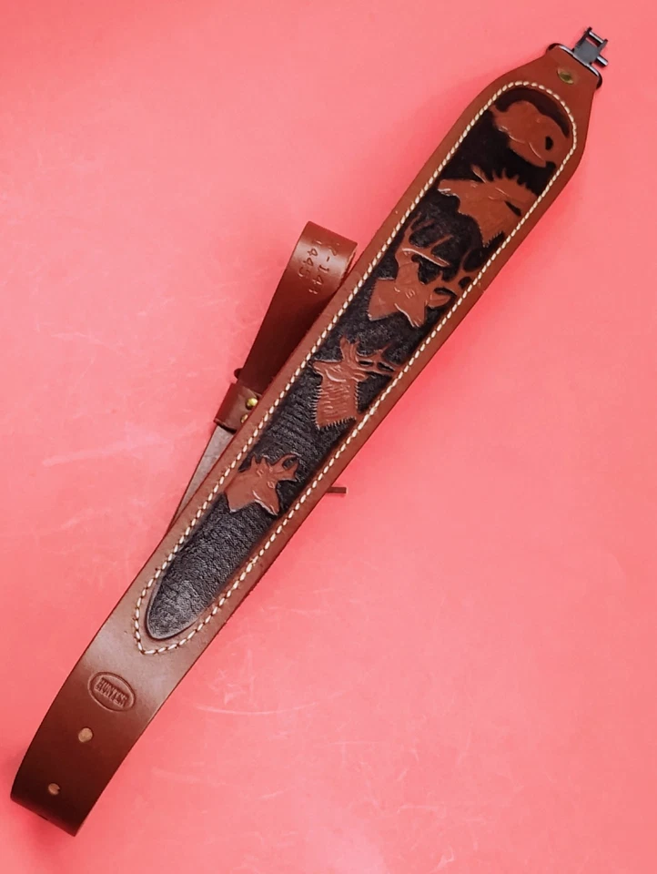 猎人工具皮革吊索大角游戏浮雕狩猎场景美国雷明顿 — 第 3/4 张图片