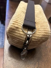 Japan Airlines first class Loewe Amenity Bag only tan handle and beige bag