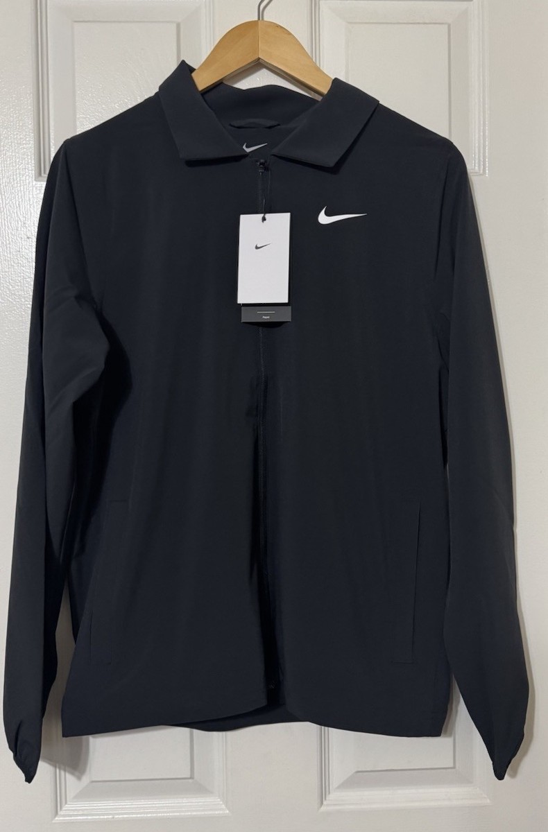 Nike Tour Mens Small Repel Full-Zip Golf Jacket Black FQ0461-010