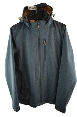 DLX blaue Windbreaker Jacke Größe UK 12 Damen Kapuze Softshell Freizeit Outdoor